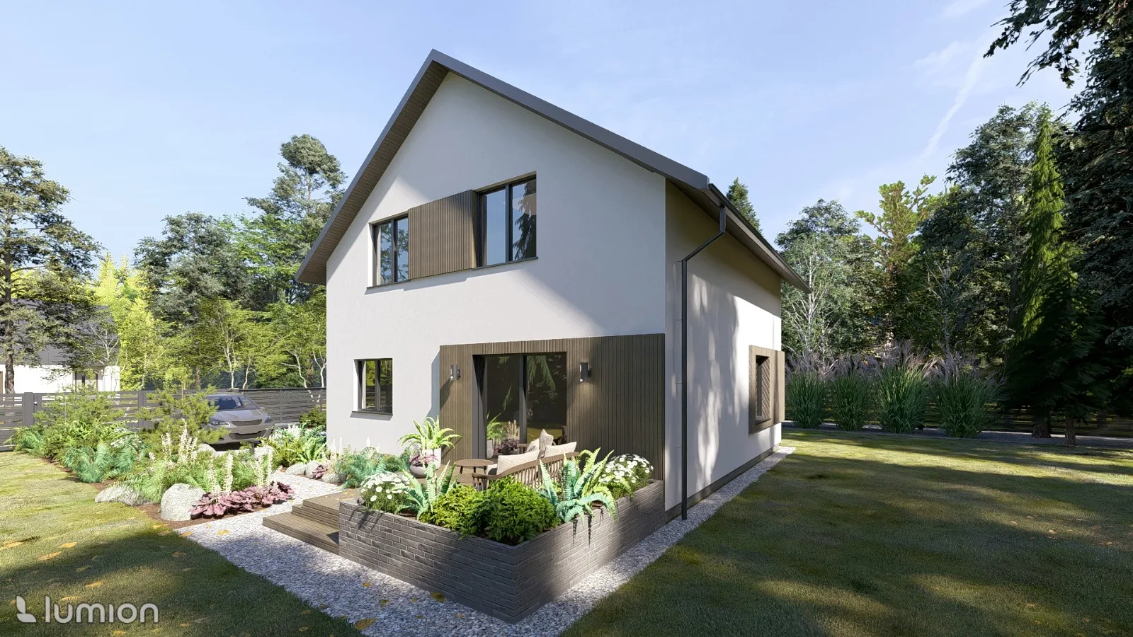 Projekt domu drewnianego ATST 120
