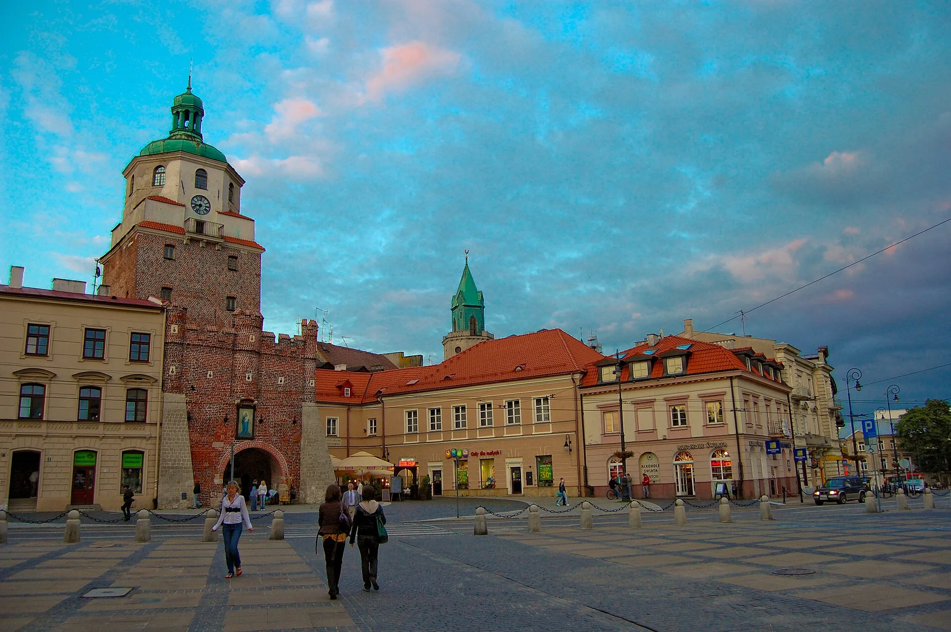 Lublin - Lublin, Stare Miasto - Brama Krakowska i Plac Łokietka